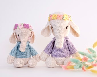 Amigurumi Elephant PATTERN ONLY PDF Download. Crochet Pattern Tutorial. Stuffed Animal.