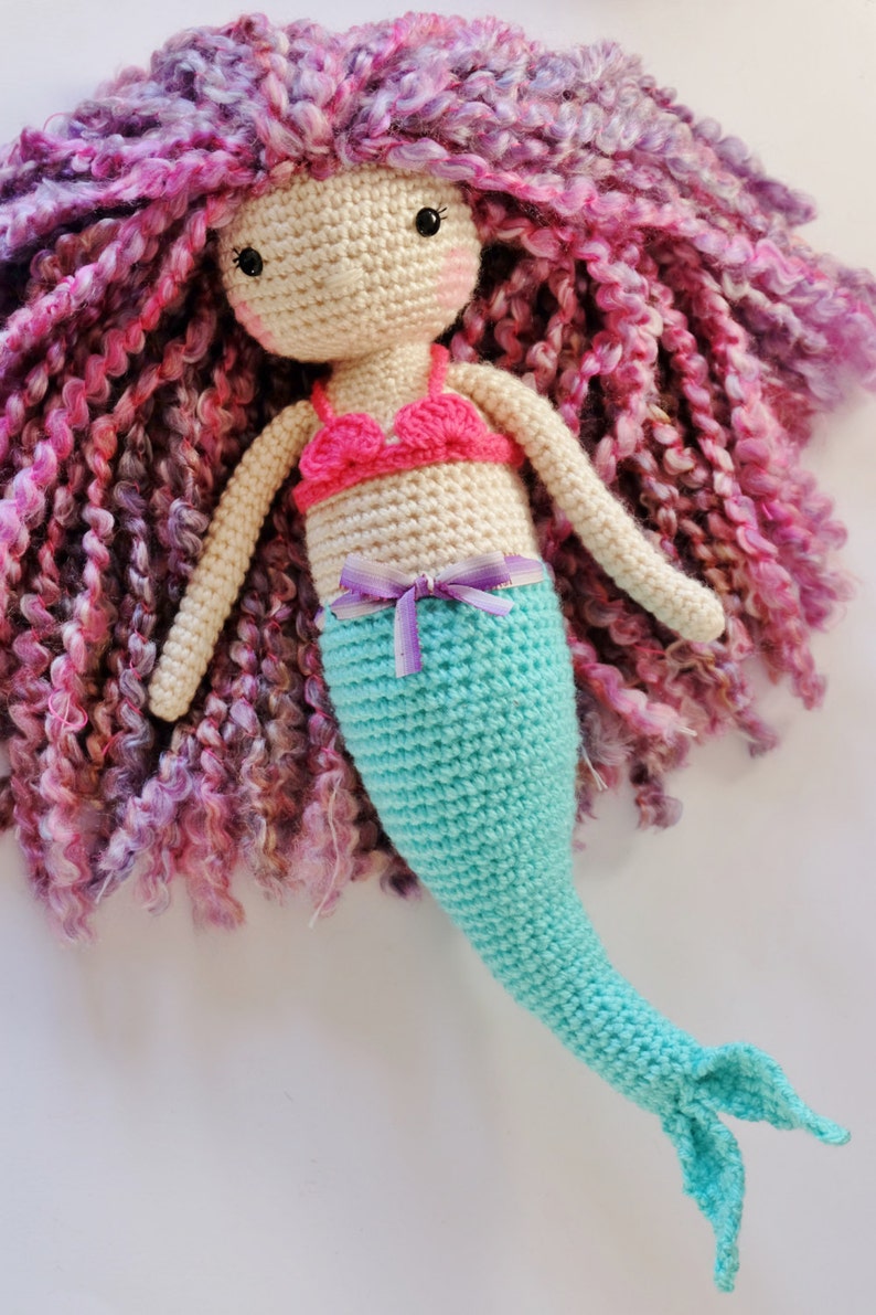 Crochet Amigurumi Mermaid PATTERN ONLY PDF Instant Download Etsy