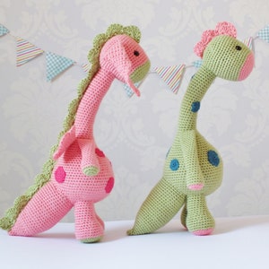 Crochet Dragon and Dinosaur Amigurumi PATTERN ONLY PDF Instant Download Cute Childrens Gift Toy Stuffed Animal image 4