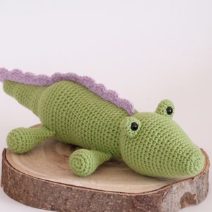 Crochet Amigurumi Crocodile PATTERN ONLY PDF Download Childrens Gift Stuffed Animal Toy image 9