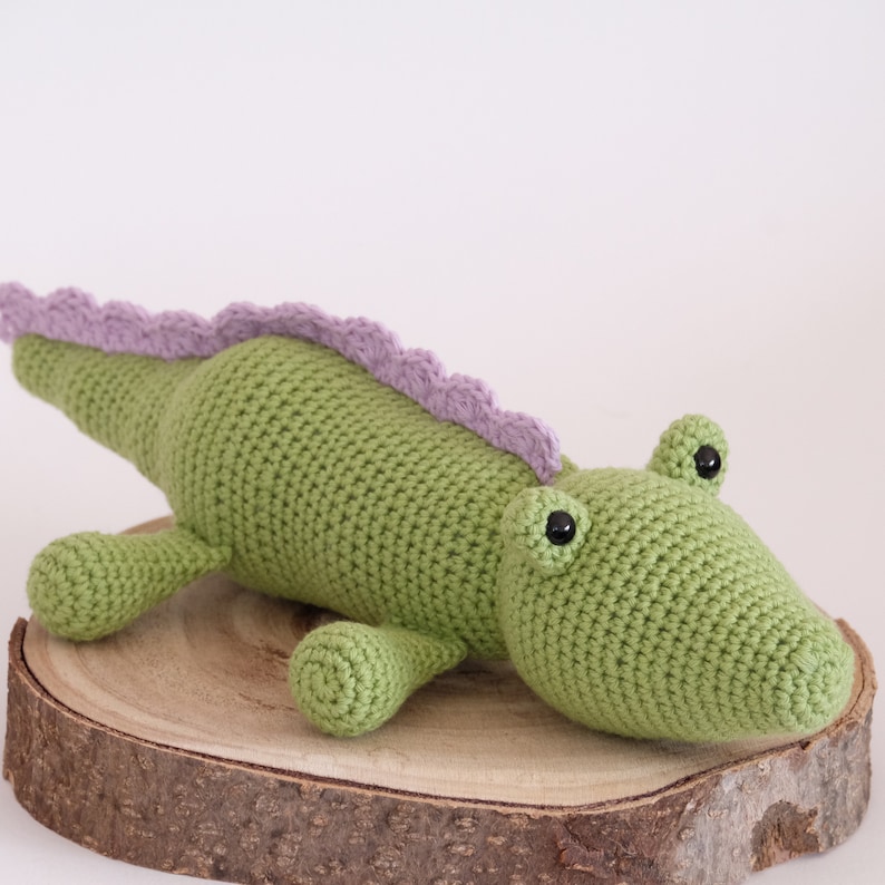 SOLO MODELLO Coccodrillo Amigurumi all'uncinetto Scarica in PDF Peluche regalo per bambini immagine 9