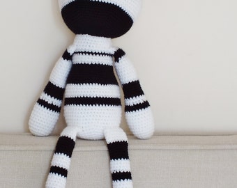 Crochet Amigurumi Zebra PATTERN ONLY Plush PDF Instant Download Toy Stuffed Animal Baby Toy