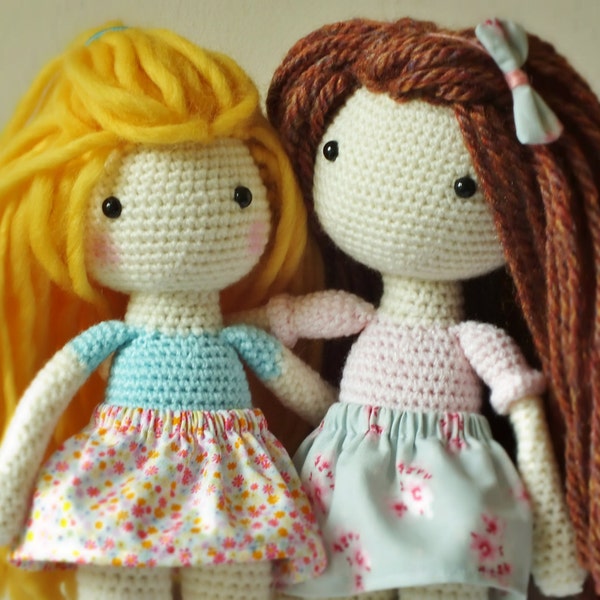 Crochet Amigurumi Doll PATTERN ONLY PDF Instant Download Childrens Gift Crochet Pattern