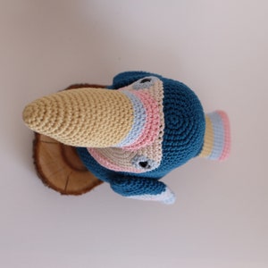 Amigurumi Crochet Toucan Bird PATTERN ONLY Pdf Download Stuffed Animal Toy image 5