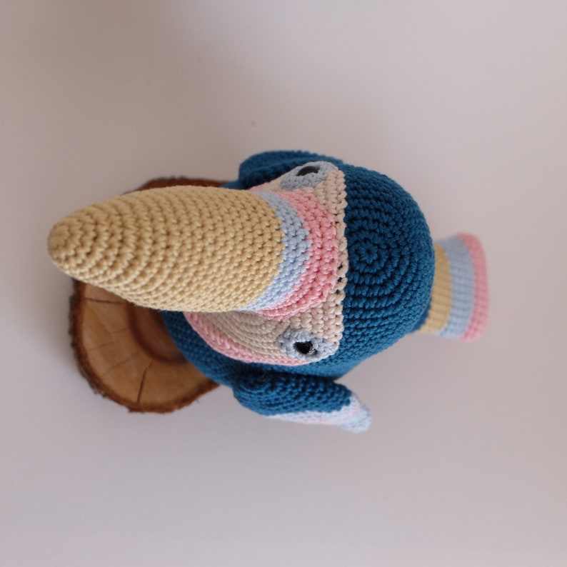 Amigurumi Crochet Toucan Bird PATTERN ONLY Pdf Download Stuffed Animal Toy image 5