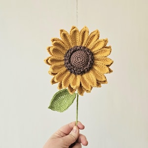 Sonnenblume Häkelanleitung PDF Anleitung Häkelstrauß Häkelblumen DIY