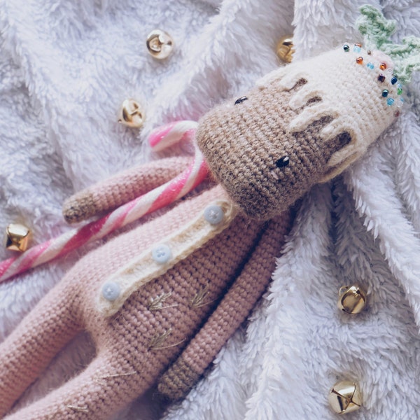 Amigurumi PATTERN Crochet Christmas Pudding Percy Toy Stuffed Animal DIY