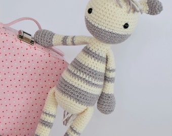 Crochet Amigurumi Zebra PATTERN ONLY Instant Download Childrens Gift Stuffed Animal Soft Toy