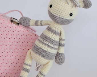 Gehäkelte Amigurumi Zebra NUR MUSTER Sofort Download Kinder Geschenk Kuscheltier Stofftier