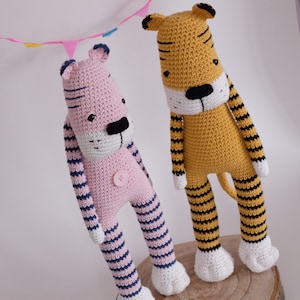 Amigurumi PATTERN Smudge the Tiger Crochet PDF Download diy Stuffed Animal Toy image 3