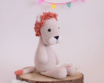 Amigurumi Crochet PATTERN ONLY Instant Download Wilson the Lion. Stuffed Toy Animal
