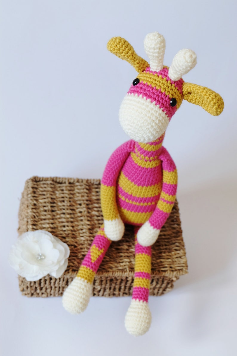 Amigurumi PATTERN Crochet Giraffe Toy Stuffed Animal DIY image 9