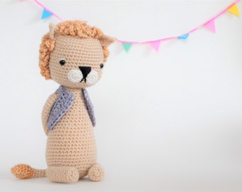 Gehäkelte Amigurumi PATTERN ONLY Petersilie der Löwe Stofftier Spielzeug