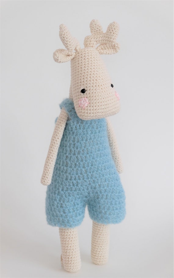 Crochet Moose Amigurumi Pattern, DIY Craft (PDF)