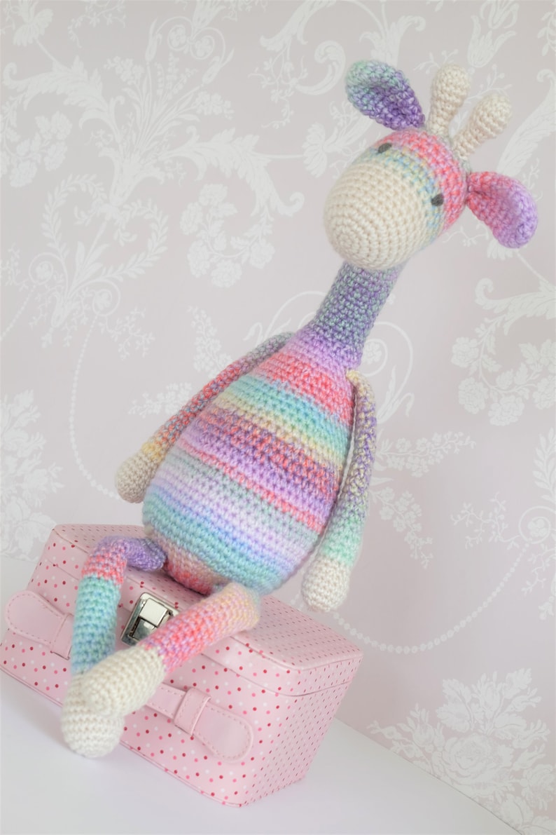 Amigurumi PATTERN Crochet Giraffe Toy Stuffed Animal DIY image 8