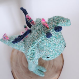 Crochet Amigurumi Dragon PATTERN ONLY PDF Download Stuffed Animal Diy Tutorial image 3