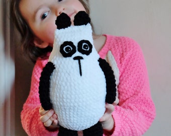 Crochet Amigurumi Panda PATTERN ONLY PDF Download Stuffed Animal Diy Cute Toy Panda Gift