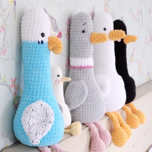 Crochet Duck Amigurumi PATTERN ONLY Download Duck Toy Children Gift  goose stuffed Toy Baby