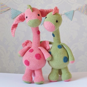 Crochet Dragon and Dinosaur Amigurumi PATTERN ONLY PDF Instant Download Cute Childrens Gift Toy Stuffed Animal image 5