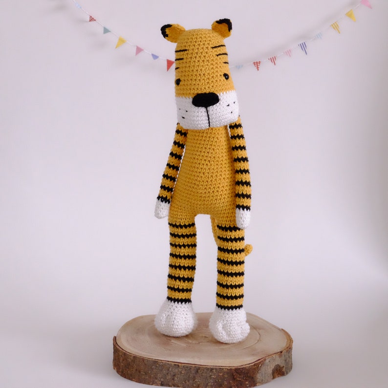Crochet kit Amigurumi Tiger DIY Stuffed Animal Toy Kit | Etsy