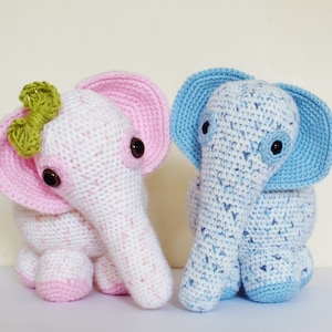 Crochet Elephant PATTERN Amigurumi elephant PDF Plush Cute Animal Toy Nursery Children Baby