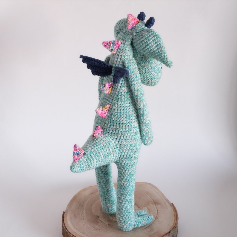 Crochet Amigurumi Dragon PATTERN ONLY PDF Download Stuffed Animal Diy Tutorial image 8