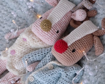 Amigurumi PATTERN ONLY crochet toy Reindeer