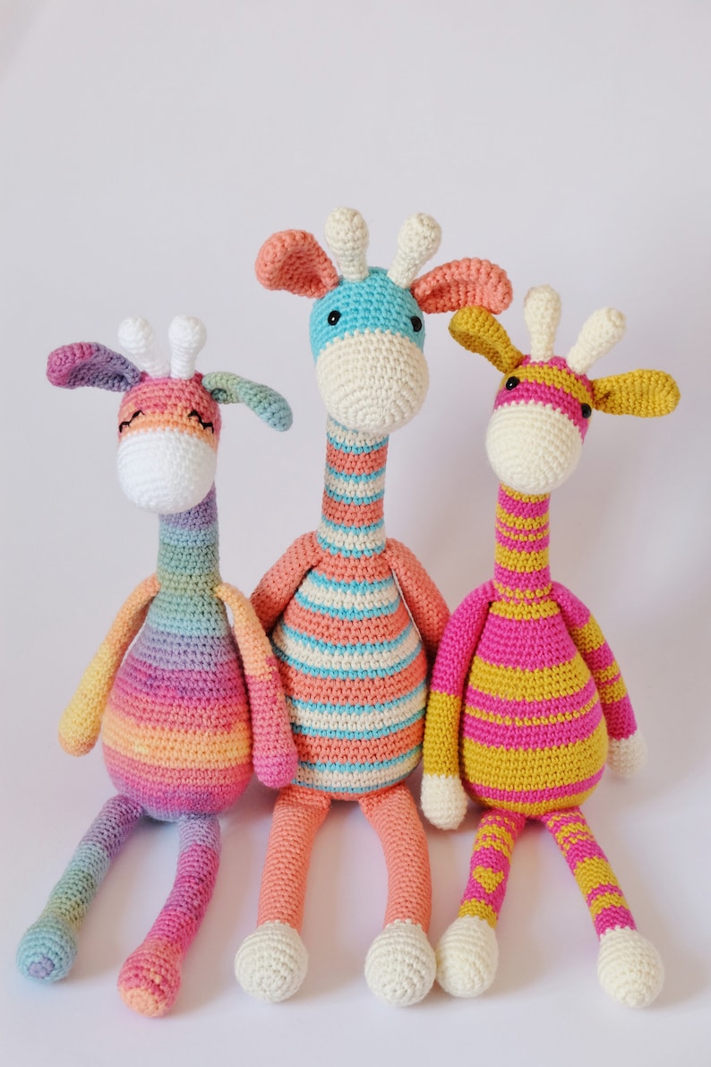 Amigurumi PATTERN Crochet Giraffe Toy Stuffed Animal DIY image 10