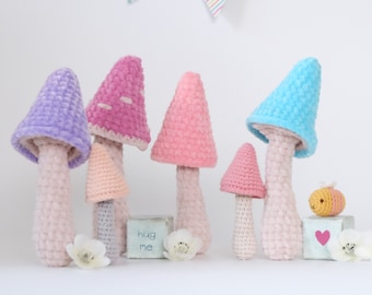 Amigurumi Mushroom Crochet Pattern: Toadstool Plush (PDF ONLY)