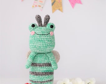 SOLO MODELLO Amigurumi con rana all'uncinetto. Rana di peluche fai da te