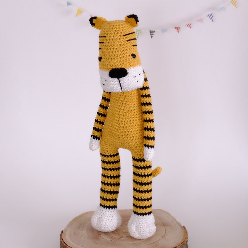 Amigurumi PATTERN Smudge the Tiger Crochet PDF Download diy Stuffed Animal Toy image 10