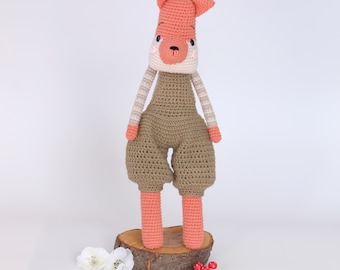 Amigurumi PATTERN Fletcher the fox Crochet PDF  Download diy Stuffed Animal Toy