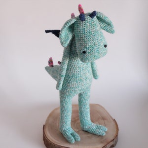 Crochet Amigurumi Dragon PATTERN ONLY PDF Download Stuffed Animal Diy Tutorial image 4