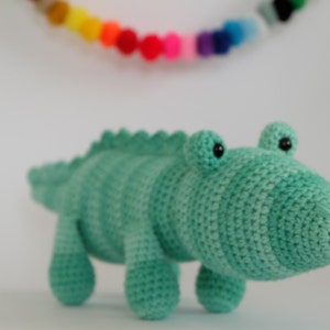 Crochet Amigurumi Crocodile PATTERN ONLY PDF Download Childrens Gift Stuffed Animal Toy image 4