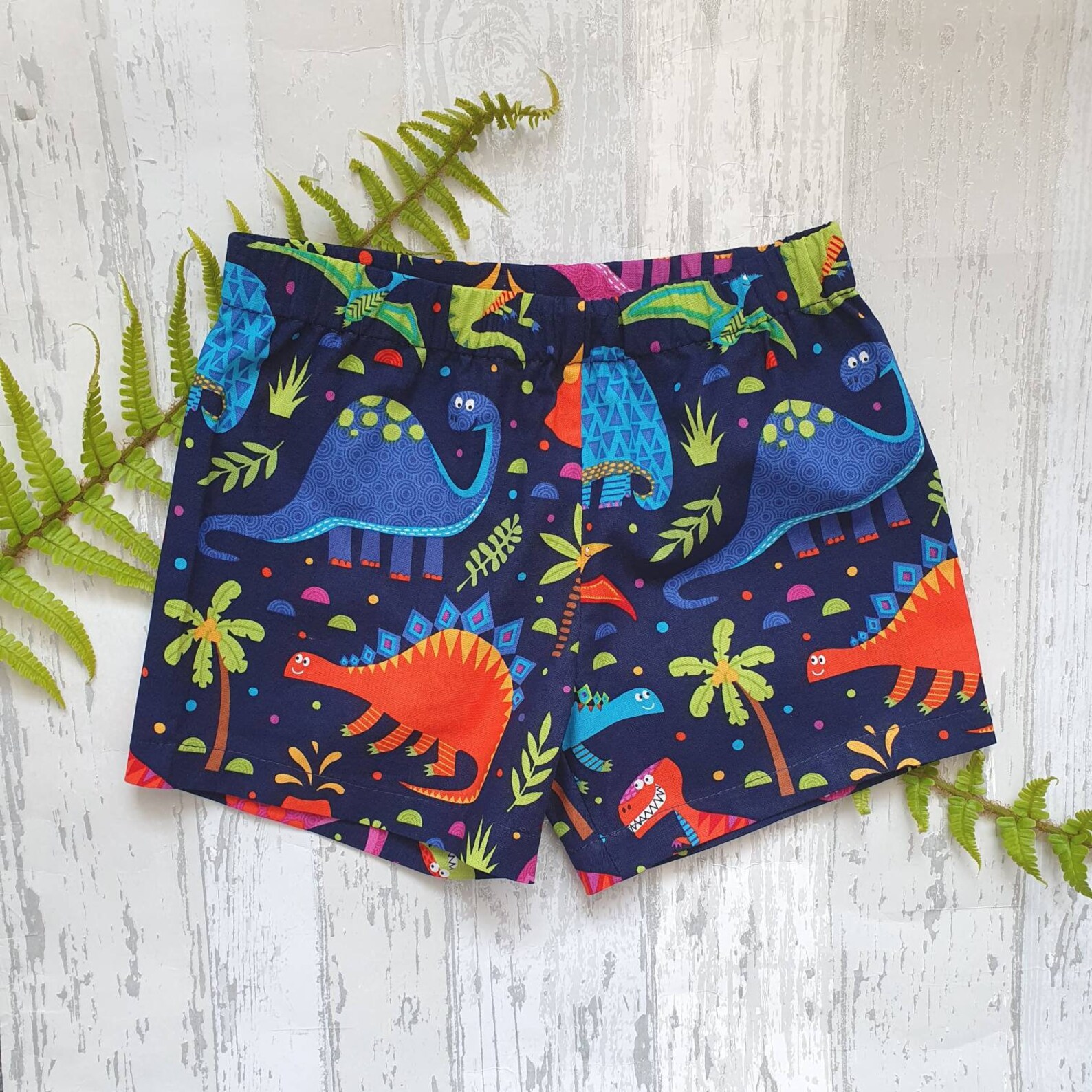 Dinosaur shorts navy shorts dino clothing summer Boys Etsy