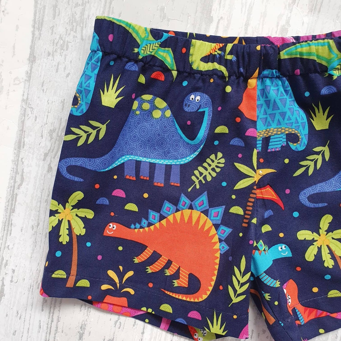 Dinosaur shorts navy shorts dino clothing summer Boys | Etsy