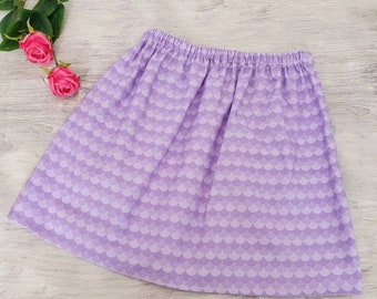 Purple mermaid skirt - fish scales print - mermaid tails - mermaid clothing