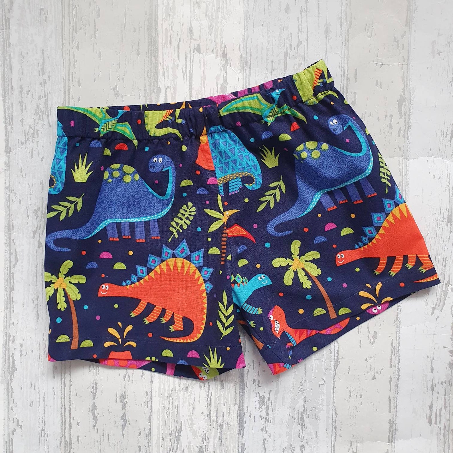 Dinosaur shorts navy shorts dino clothing summer Boys Etsy