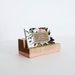 Painted Wood Business Card Holder - Business Cards - Wooden Recipe Card Holder - Office Organization - Desk Accessory - Photo Display 