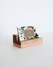 Painted Wood Business Card Holder - Business Cards - Wooden Recipe Card Holder - Office Organization - Desk Accessory - Photo Display 