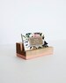 Painted Wood Business Card Holder - Business Cards - Wooden Recipe Card Holder - Office Organization - Desk Accessory - Photo Display