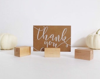 Wood Photo Stands - Place Card Holder - Wood Print Photo Stands - Office Organization - Desk Accessory - Instax Photo Display