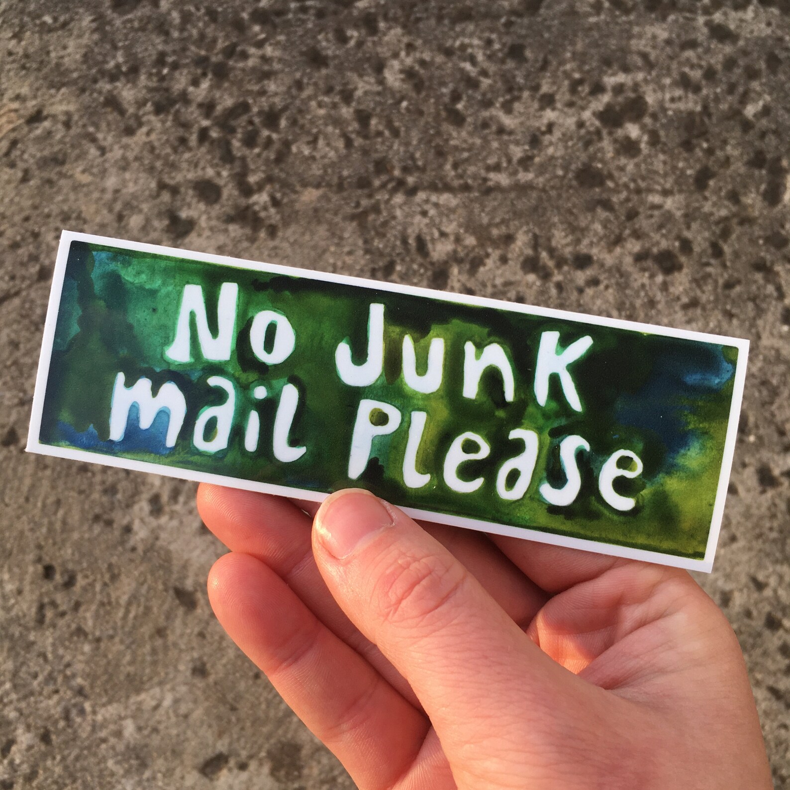 No Junk Mail Please Weatherproof Vinyl Sticker Designed and Printed in Melbourne Etsy
