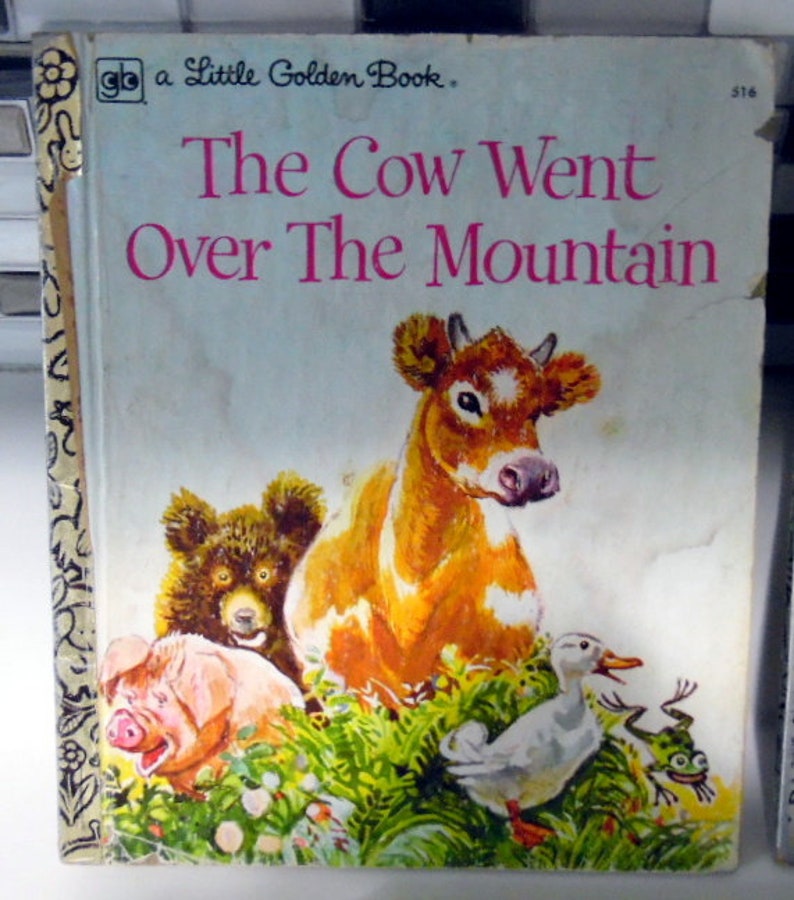 Little Golden Book: When You Were a Baby Cow Went Over the - Etsy