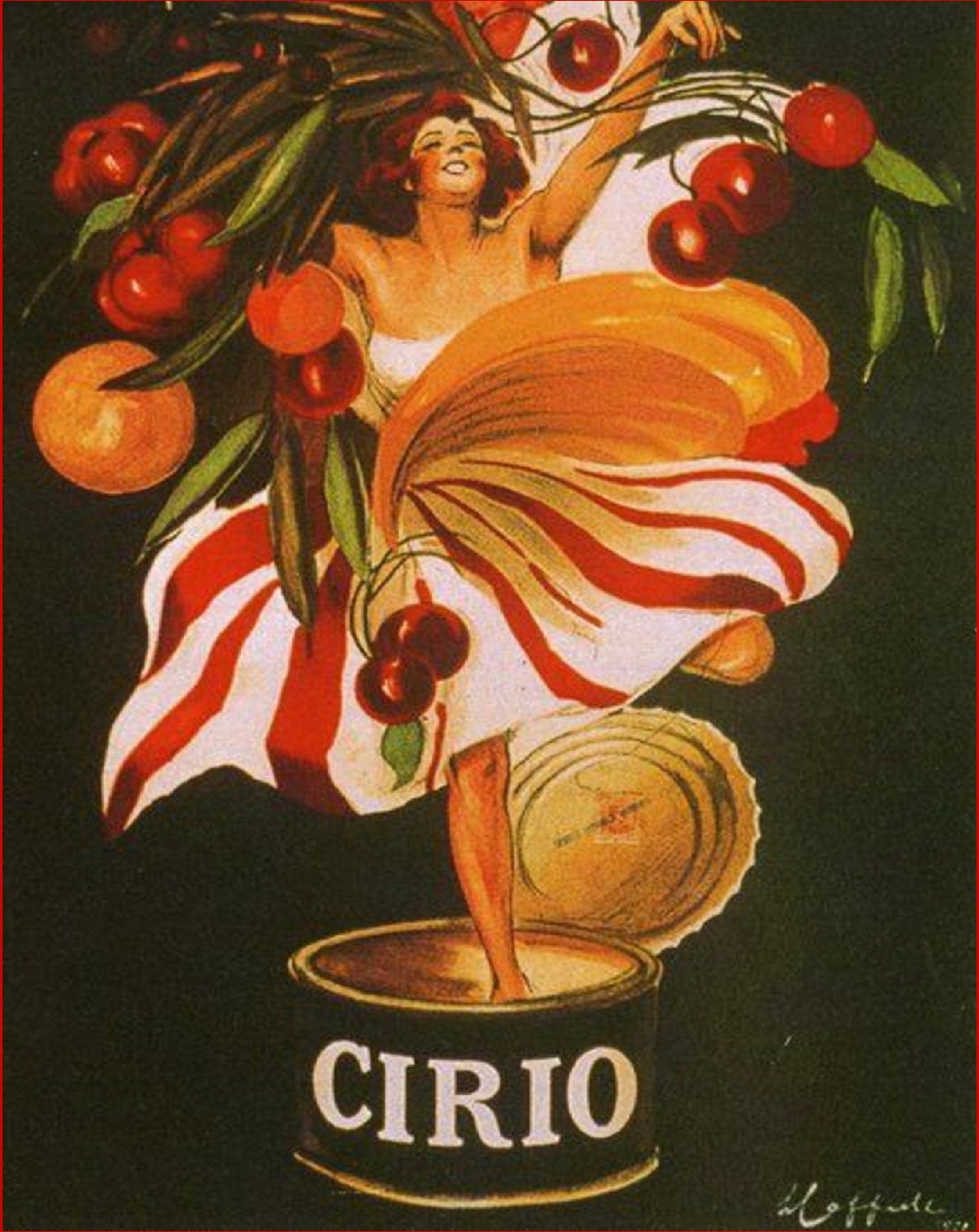Cirio. Vintage Food Posters. Cherries Fruit Dining Room - Etsy
