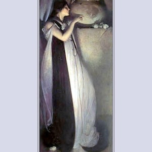 isabella-and-the-pot-of-basil.  John White Alexander (1856 – 1915, antique art prints, 11x14&quot; canvas art prints