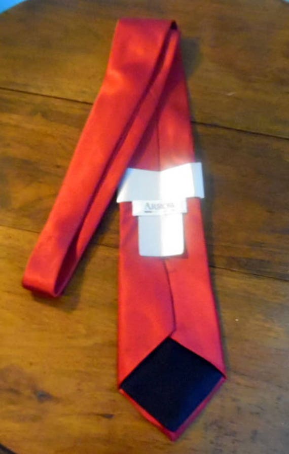 Arrow deep red necktie, 100% imported silk,  Men'… - image 3