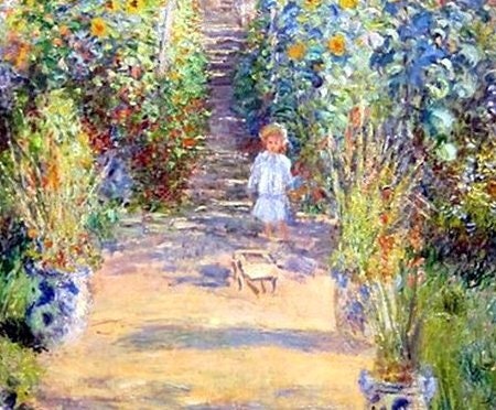 The Artist's Garden at Vetheuil, 1880, Claude Monet, French