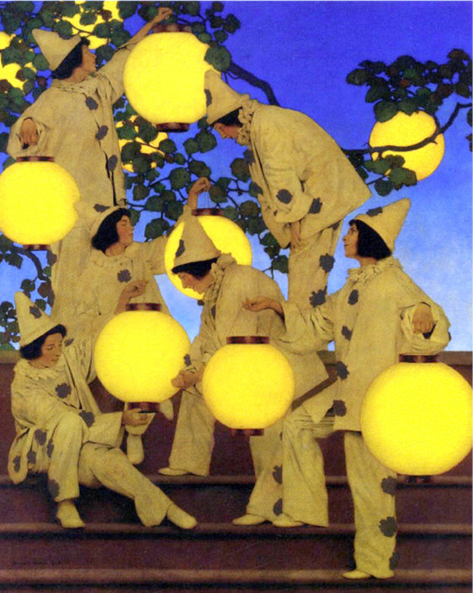 Maxfield Parrish The Lantern Bearers about 1908 art deco