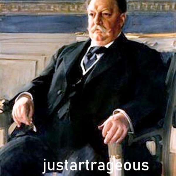 Anders L. Zorn-William Howard Taft, US Presidents, US history, antique presidential portraits, 11x14” Premium Luster photo paper art print.